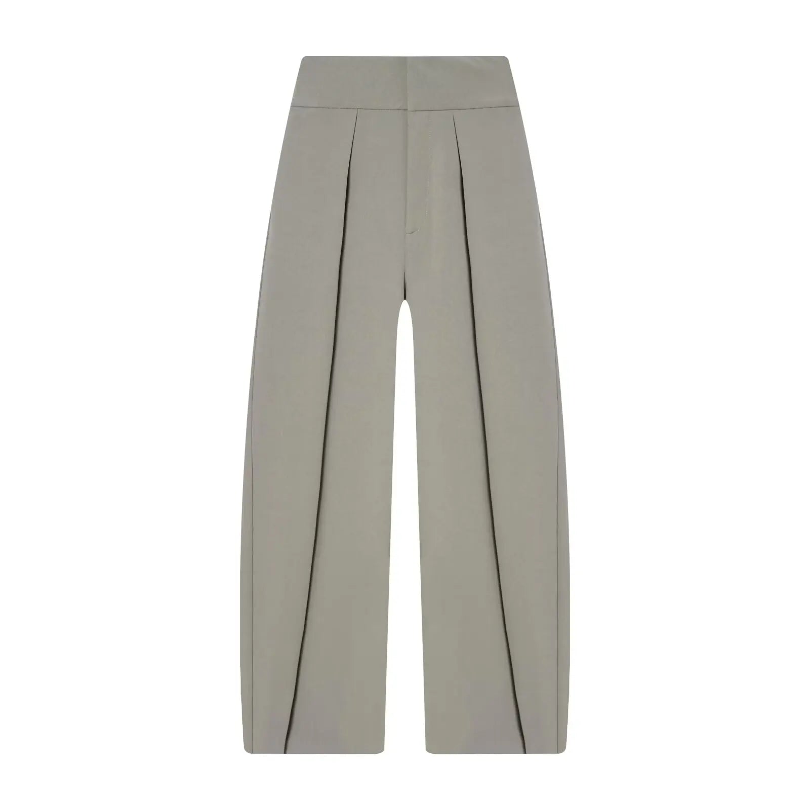HH Damen Elegante Vintage Plissierte Ballonhose mit Reißverschluss High-Street-Stil Lose Taschen 3-Farben Frühlingshose Mujer