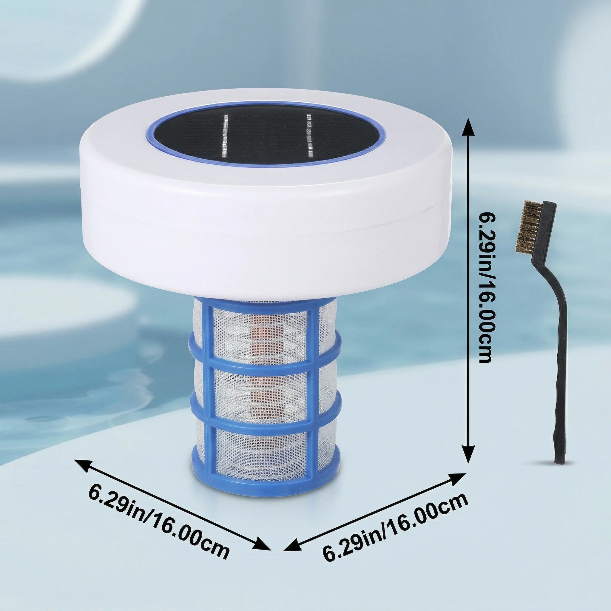 Solar-Pool-Reiniger, chlorfreier Wasserprozessor, Solar-Pool-Ionisator, Hemmungswerkzeuge für Wasseralgen, Reinigungswerkzeuge für Schwimmbäder
