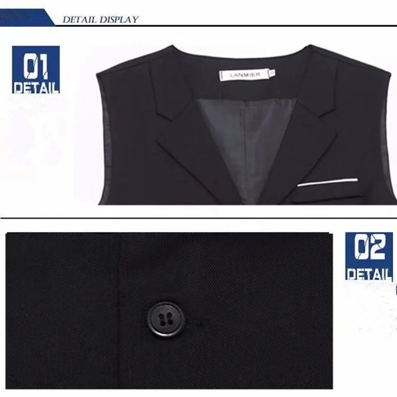 7XL Hohe Qualität Kleid Westen Für Männer Slim Fit Herren Anzug Weste Männliche Weste Gilet Homme Casual Ärmellose Formale Business jacke