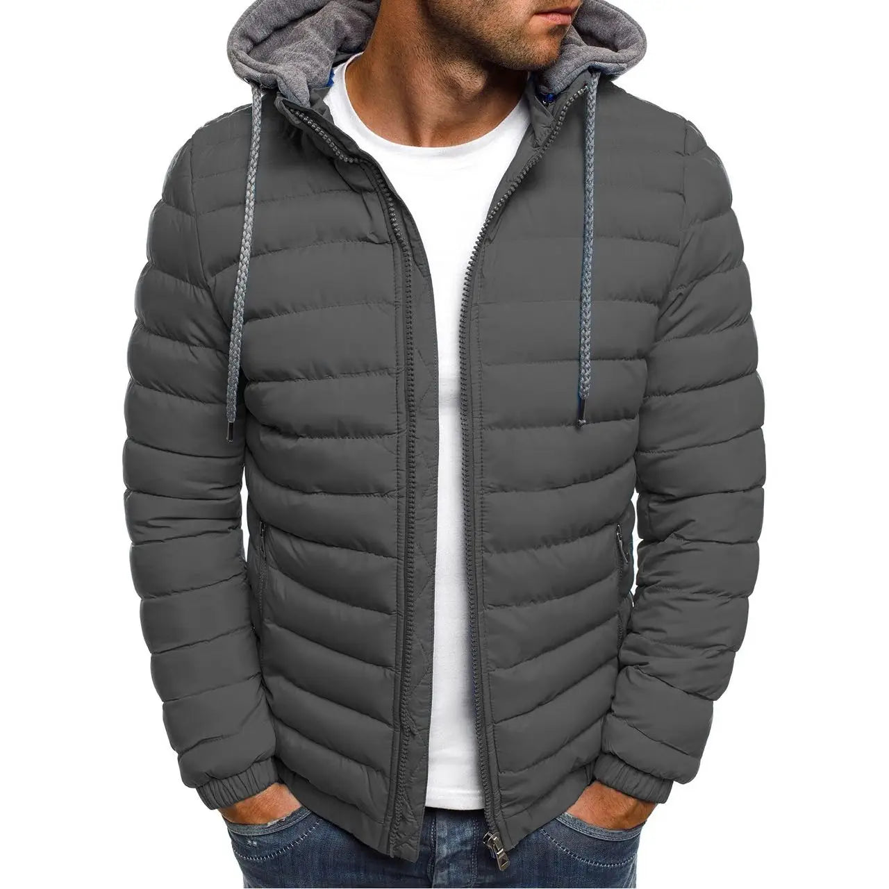 JOTT Herrenjacke, Herbst-/Winterjacke, Kapuzenjacke aus Baumwolle 2025, leichte Winter-Daunenjacke
