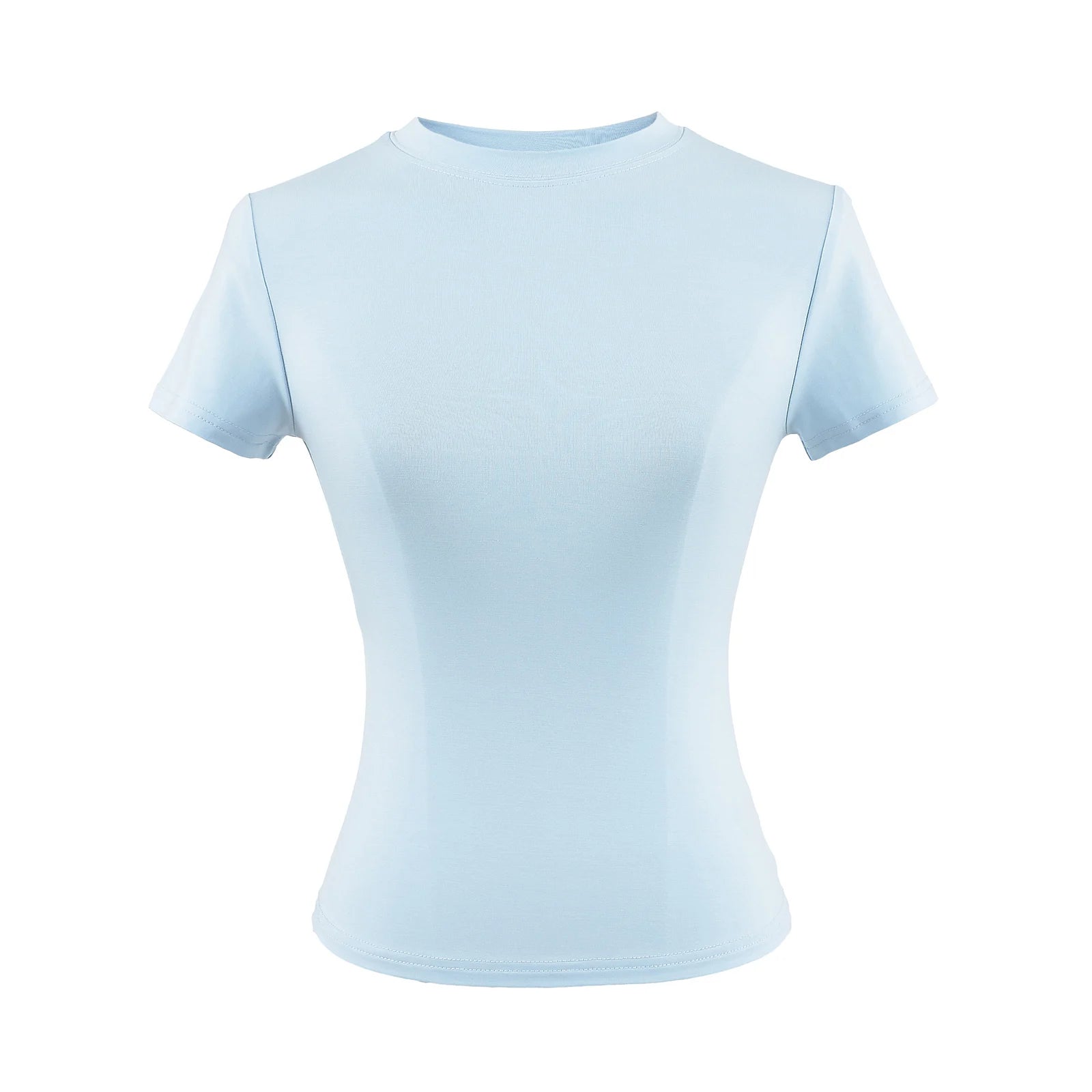 2024 neue Hohe Qualität Casual T shirt Sexy Dünne Kurzen Ärmeln Mode Trend Solide Frauen Kleidung y2k Tops