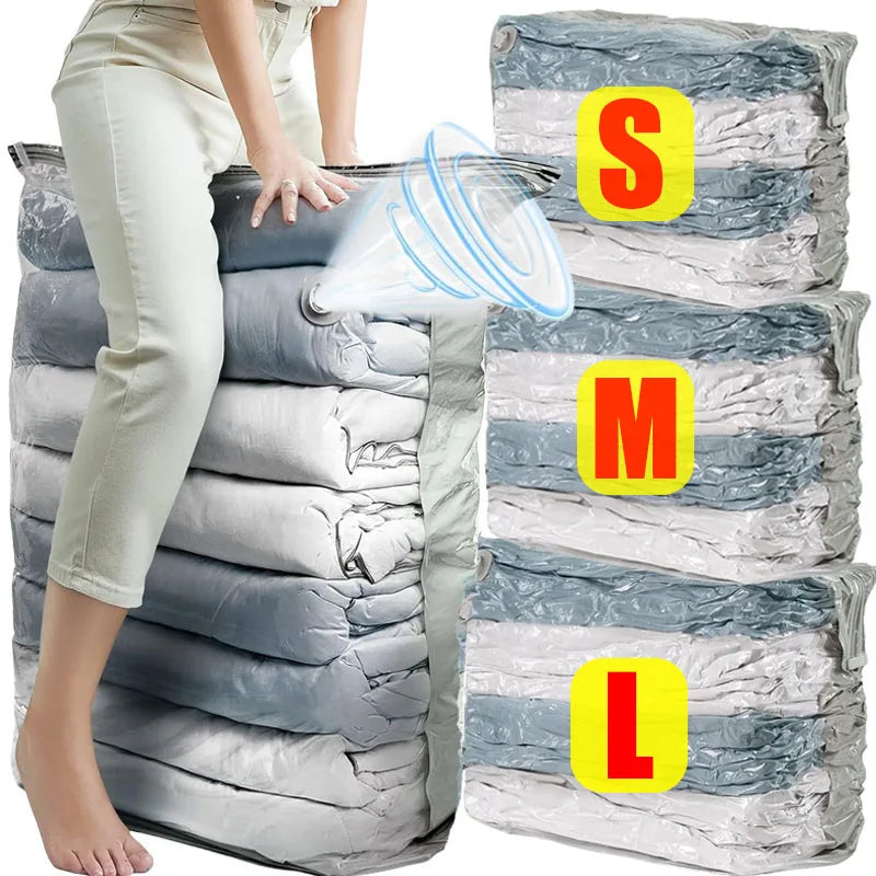 Keine Pumpen-Vakuumbeutel erforderlich, Würfel, großes Fassungsvermögen, platzsparende Aufbewahrungstasche für die Aufbewahrung von Kleidung, Decke, Quilt, Kompressions-Organizer-Tasche