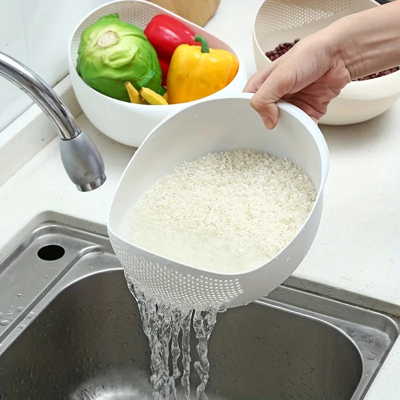 1 Stück Reis-Abtropfkorb Reisfilter Obst- und Gemüse-Abtropfsieb Küchenzubehör Kleine Werkzeuge Mehrzweck