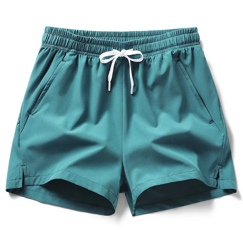 Neue Herren Fitness Leichte Jogginghose Sommer Casual Taschen Shorts Grund Einfarbig Kurze Hosen Jogging Strand Shorts Männer