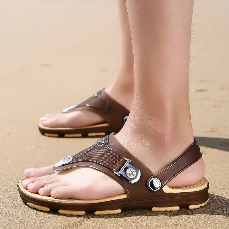 Männer Flip Flops Strands andalen Sommer Mann Schuhe flach rutsch fest Modedesigner Hausschuhe Gummi Freizeit schuh Zapatos Para