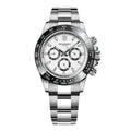 ROLENDO Luxuriöse automatische Taucheruhr für Herren, 40,5 mm, Mineralkristall, leuchtendes Datum, 30 ATM, hochwertige mechanische Herren-Armbanduhr, Geschenk