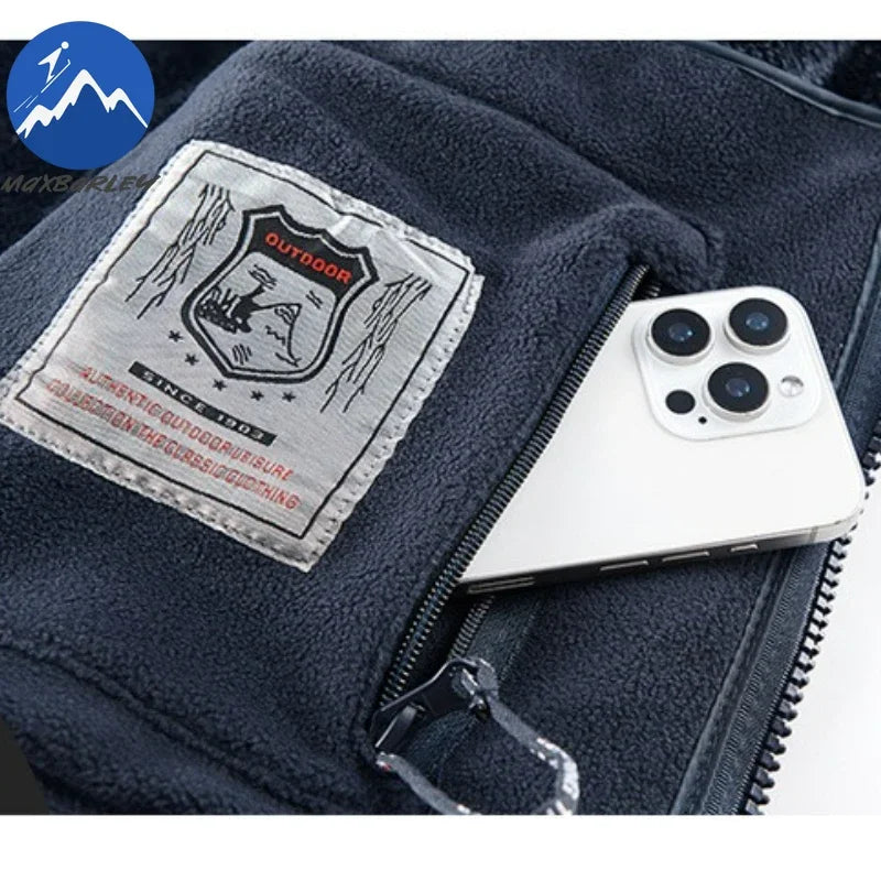 Heißer Verkauf Herren Herbst und Winter mit Kapuze norwegische Fleecejacke, Fleecejacke, Outdoor-Paar plus dicke Fleece-warme Jacke