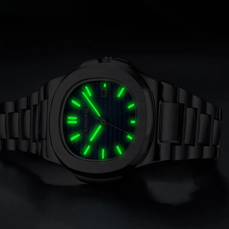 2024 neue Luxus Männer Quarzuhren 30m wasserdicht automatische Datums uhr Mann Edelstahl Sport Chronograph Uhr für Männer Uhr