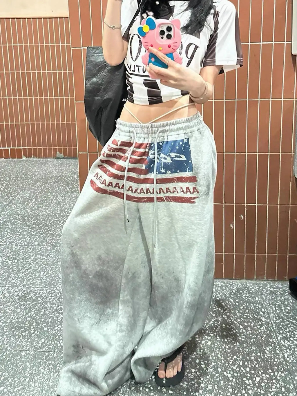 Y2k Baggy Sport Hosen Männer und Frauen Harajuku Retro Brief Gedruckt Casual Hosen Amerikanische Gothic Mode Niedrige Taille Sport Hosen