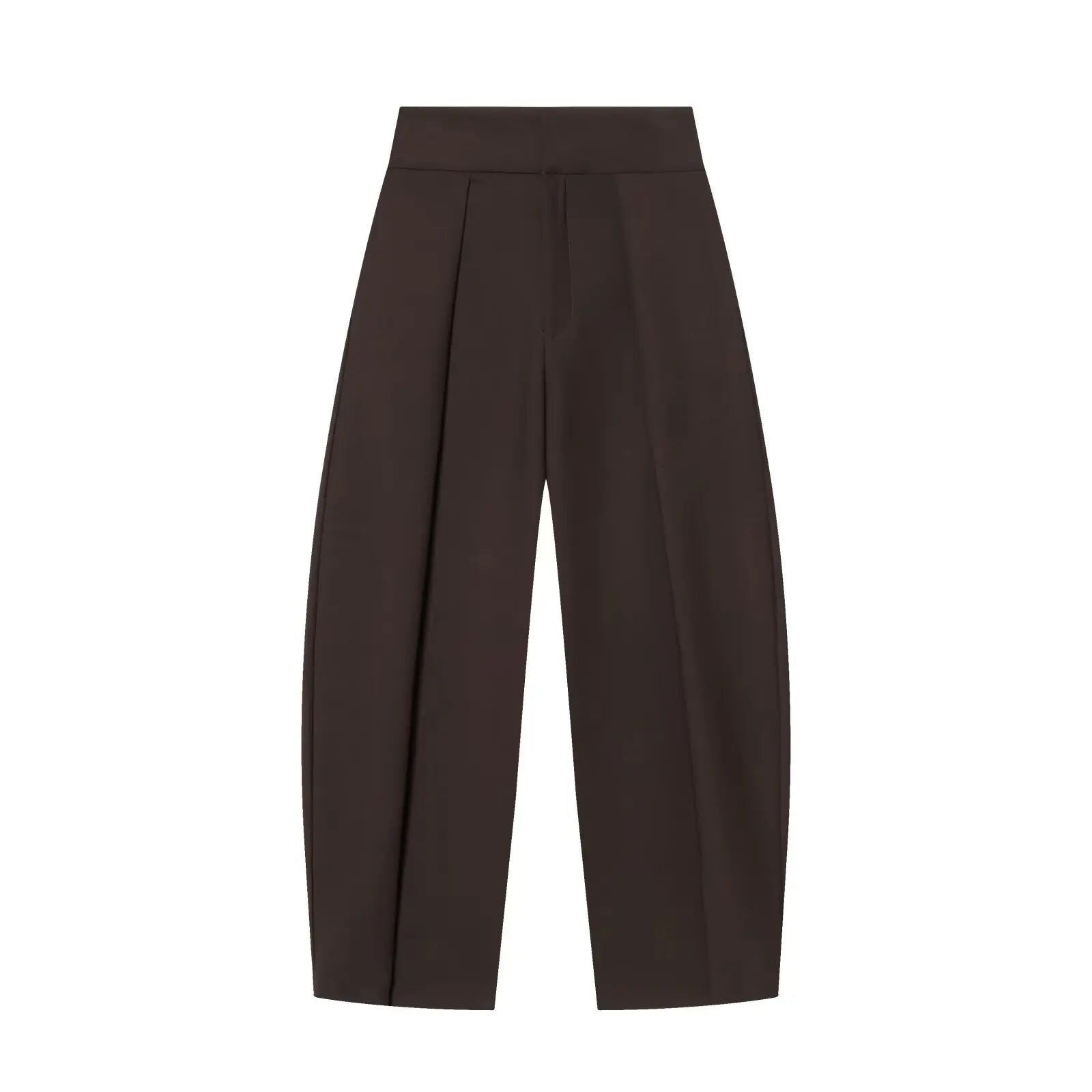 HH Damen Elegante Vintage Plissierte Ballonhose mit Reißverschluss High-Street-Stil Lose Taschen 3-Farben Frühlingshose Mujer