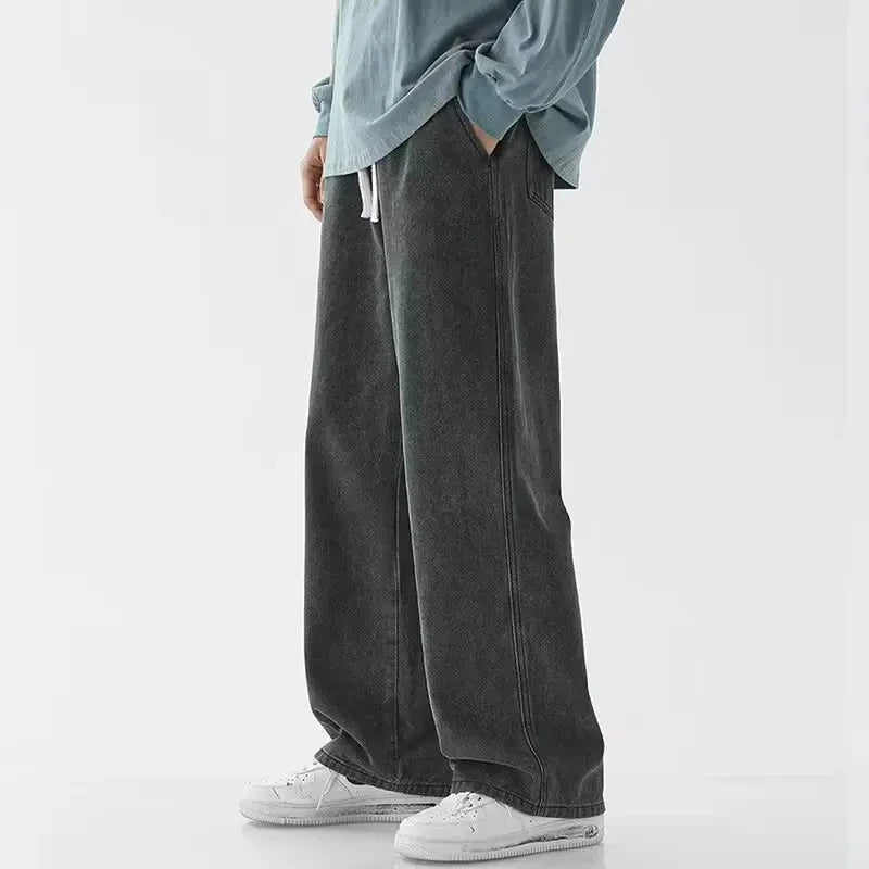Herrenjeans, große Denim-Jeans für Teenager, Hosen für Herren, Jean, Baggy-Hosen, Herrenmode, Mann, männlich, Streetwear, koreanische Herren