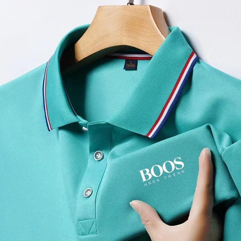 Sommer Mode Neue männer Kurzarm Designer Exquisite Dreidimensionale Stickerei POLO Atmungsaktive Revers Business T-shirt