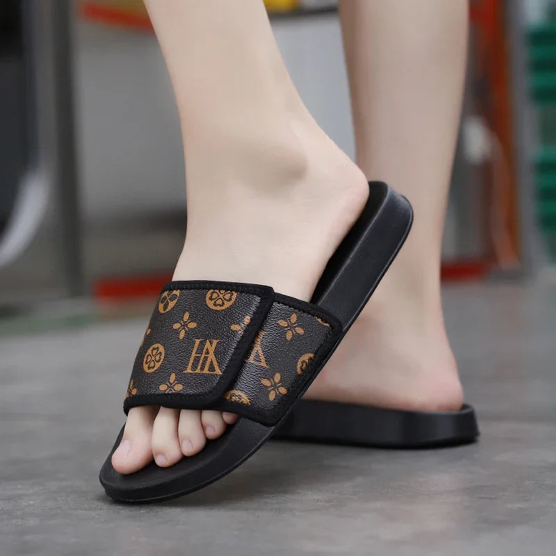 Herren-Sandalen aus echtem Leder, bequeme Herren-Sandalen, Hausschuhe, Herren-Sommerschuhe, Verkauf, echte Herren-Slipper, Flip-Flop-Slides