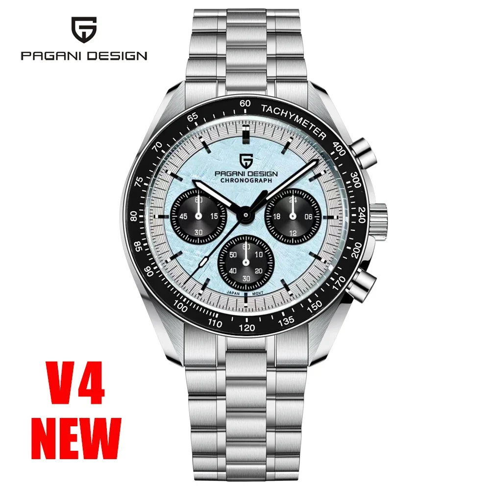 PAGANI DESIGN 2026 Neue AK Project Herrenuhren Luxus Quarz-Armbanduhr für Männer AR Saphir Speed Chronograph Automatisches Datum