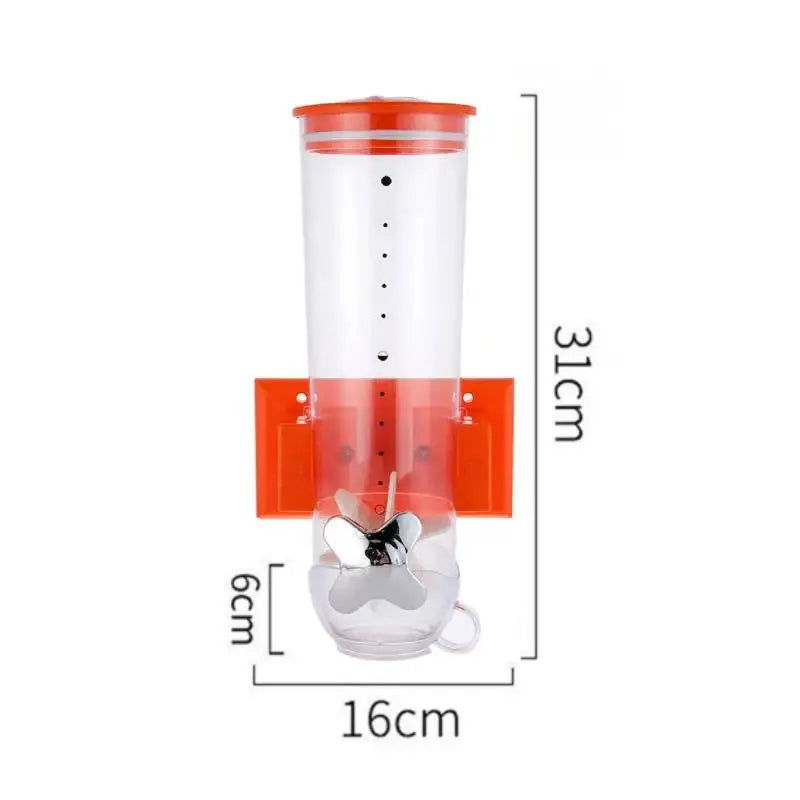 Küche Lagerung Lebensmittel Organizer Wand Montiert Trockenen Lebensmittel Getreide Spender Snack Getreide Kunststoff Lagerung Container Box Rack für Hause