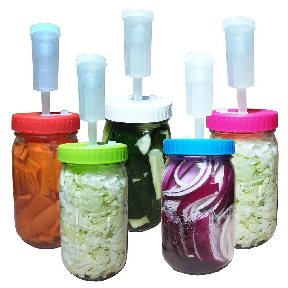 Fermentation deckel abdeckung mit Einweg-Auslass ventilen Gär deckel Kit für Weithals-Einmach gläser 86mm Fermentation Haus brauen