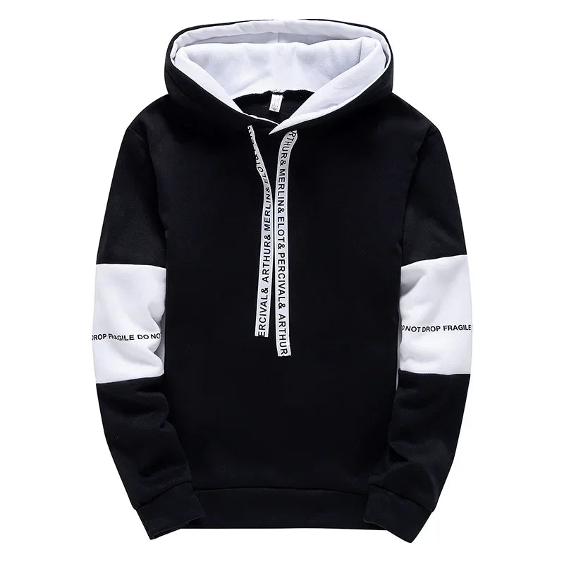 Männer Hoodies Langarm Casual Druck Mit Brief Sweatshirts Neue Frühjahr Hip Hop Pullover Sport Top Männliche Mit Kapuze Sweatshirts