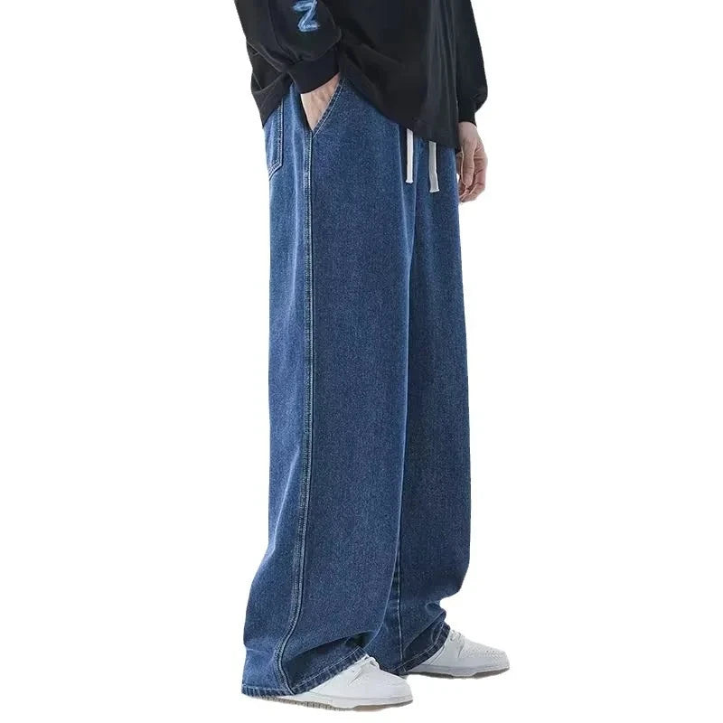 Herrenjeans, große Denim-Jeans für Teenager, Hosen für Herren, Jean, Baggy-Hosen, Herrenmode, Mann, männlich, Streetwear, koreanische Herren