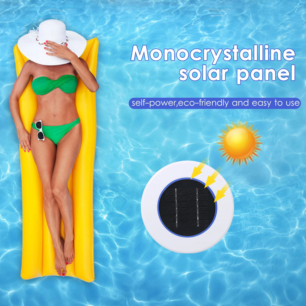 Solar-Pool-Reiniger, chlorfreier Wasserprozessor, Solar-Pool-Ionisator, Hemmungswerkzeuge für Wasseralgen, Reinigungswerkzeuge für Schwimmbäder