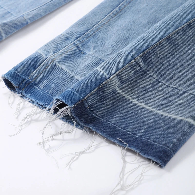 enim Jeans-Hose, hohe Taille, weites Bein, Baggy-Hose für Damen, 2025, neue lässige tägliche Streetwear-Hose