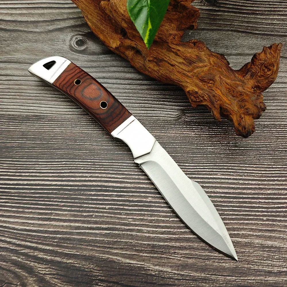 Tragbare K91 Küche Haushalt Outdoor Täglichen Gebrauch Utility Feste Klinge Messer Holzgriff 5Cr13 Stahl Klinge Camping Schneiden Werkzeuge