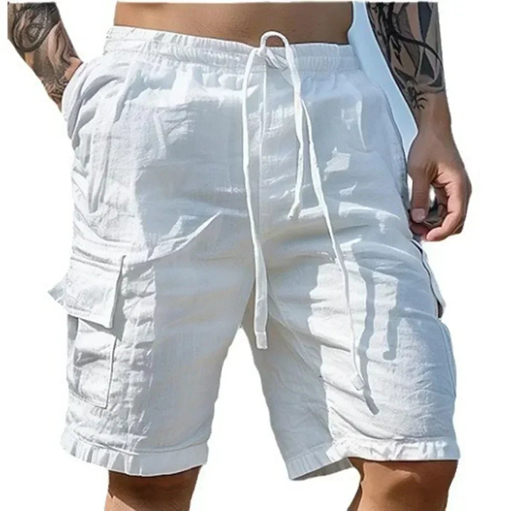 Männer Lose Cargo-Shorts Mit Taschen Mode Strand Streetwear Sport Casual Shorts Laufen Kurze Hosen