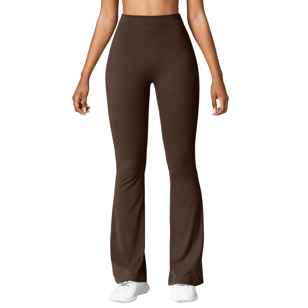 Mode Micro Horn Leggings Frauen V-back Taille Sport Hosen Hohe Taille Push-Up Butt Gym Hosen Solide Dünne beiläufige Leggings