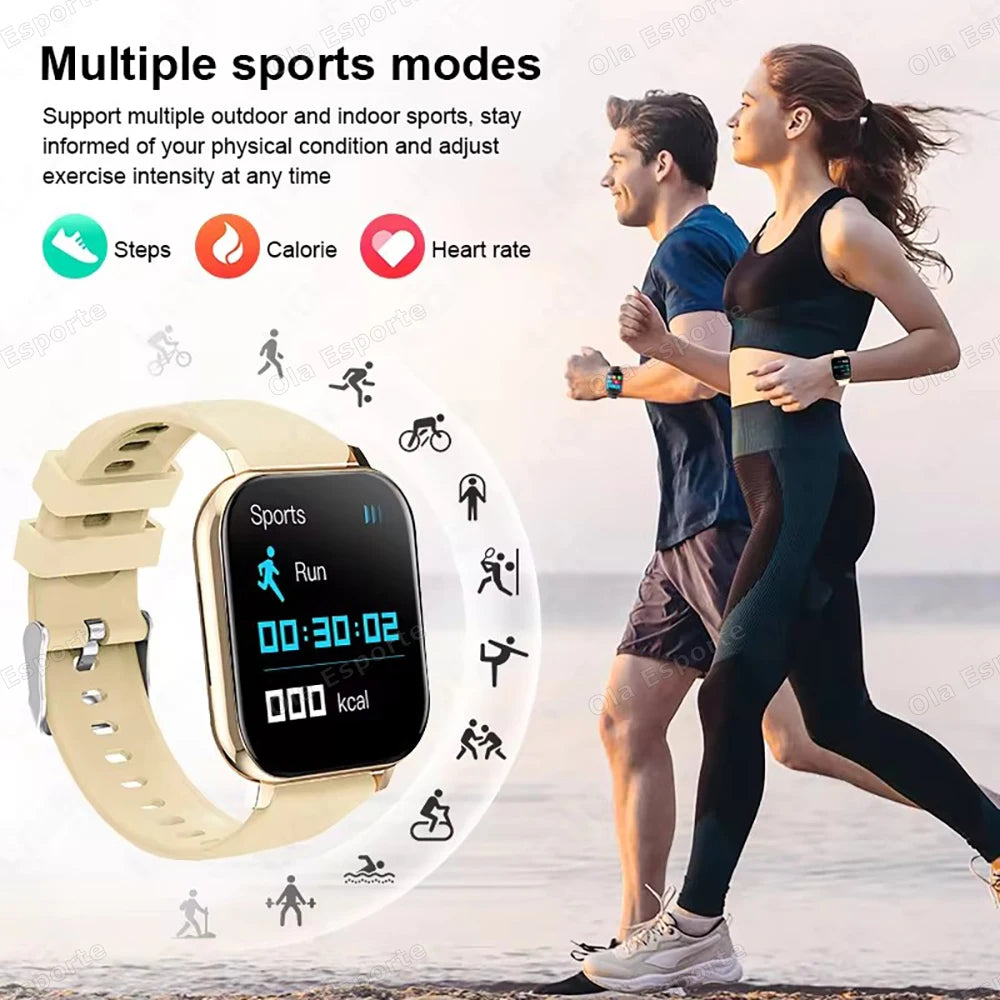 Neue Smartwatch 2,01 Zoll HD-Display Antwort Anruf machen Nachricht Vorschau Sportmodi Smartwatch DIY Zifferblatt Wettervorhersage Männer Frauen