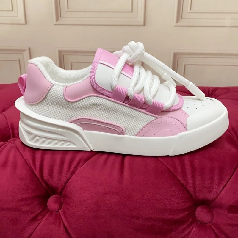 Concise Männer Casual Echtes Leder Turnschuhe Atmungsaktive Mischfarbe Flache Plattform Patchwork Schuhe Sport Täglichen Gehen