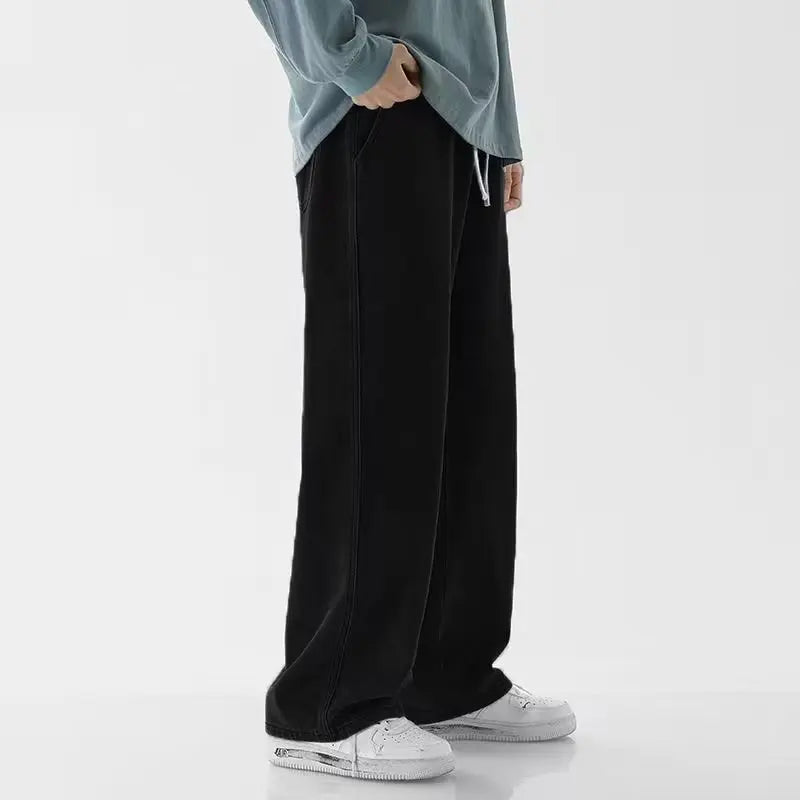 Herrenjeans, große Denim-Jeans für Teenager, Hosen für Herren, Jean, Baggy-Hosen, Herrenmode, Mann, männlich, Streetwear, koreanische Herren