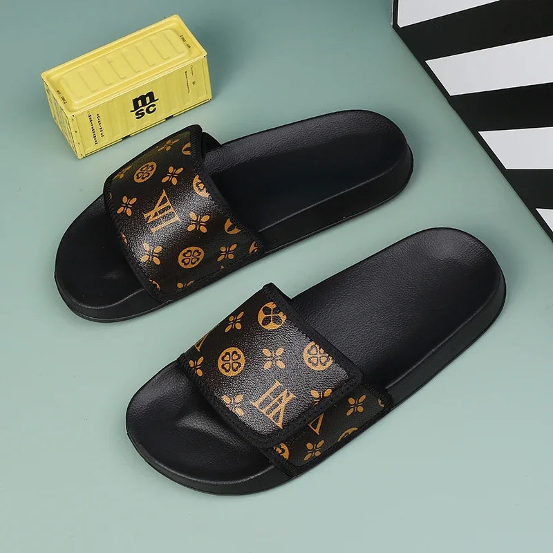 Herren-Sandalen aus echtem Leder, bequeme Herren-Sandalen, Hausschuhe, Herren-Sommerschuhe, Verkauf, echte Herren-Slipper, Flip-Flop-Slides
