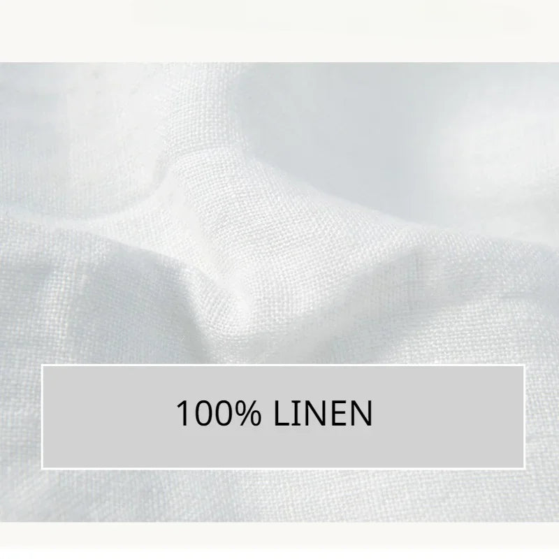 Sommer neue Vintage reine Leinen Kurzarm T-Shirt für Männer dünne einfarbige schlanke Männer Kleidung große Größe bl888