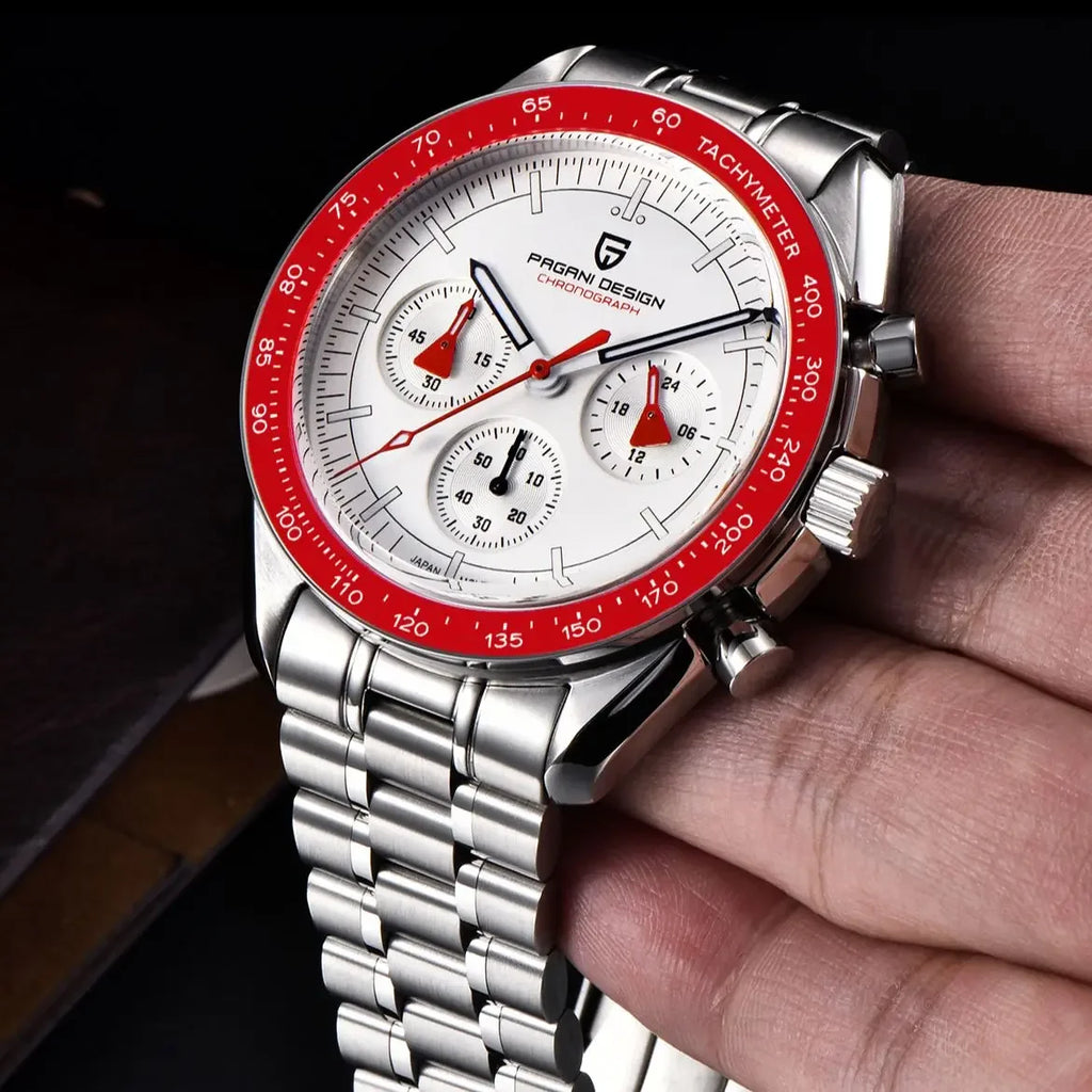 PAGANI DESIGN 2026 Neue AK Project Herrenuhren Luxus Quarz-Armbanduhr für Männer AR Saphir Speed Chronograph Automatisches Datum