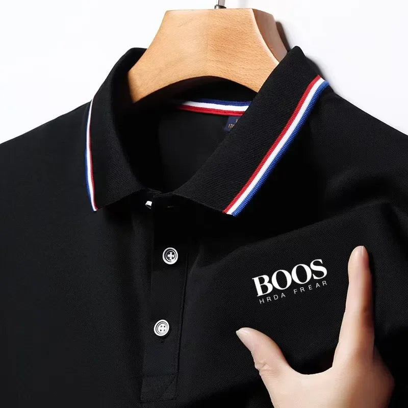 Sommer Mode Neue männer Kurzarm Designer Exquisite Dreidimensionale Stickerei POLO Atmungsaktive Revers Business T-shirt