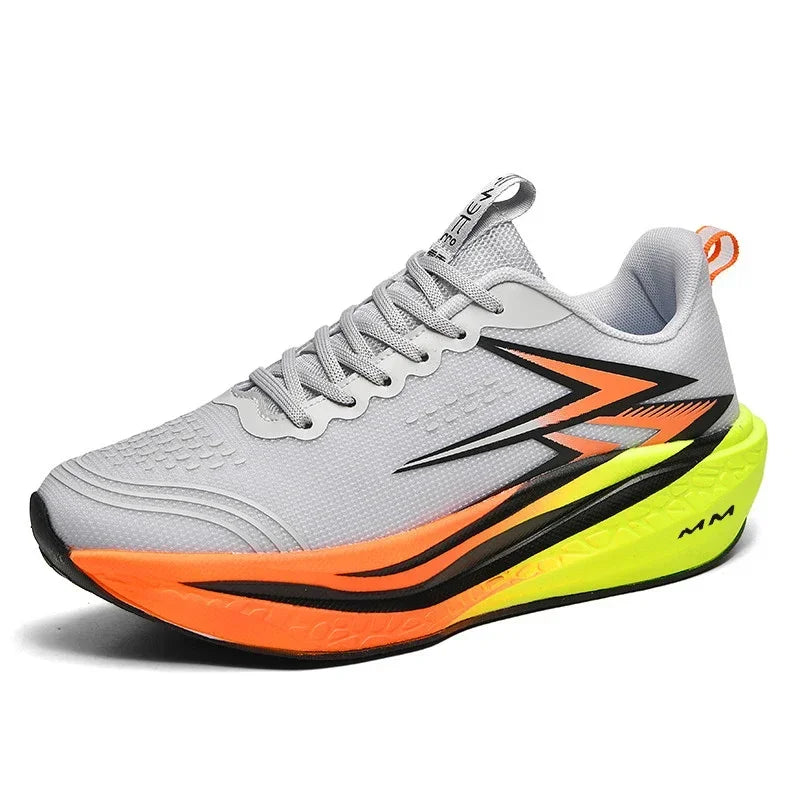 Herren Damen Carbonplatte Laufschuhe Weiche Dämpfung Stoßabsorbierende Sportschuhe Unisex Sneakers Leichte Rutschfeste Trainingsschuhe