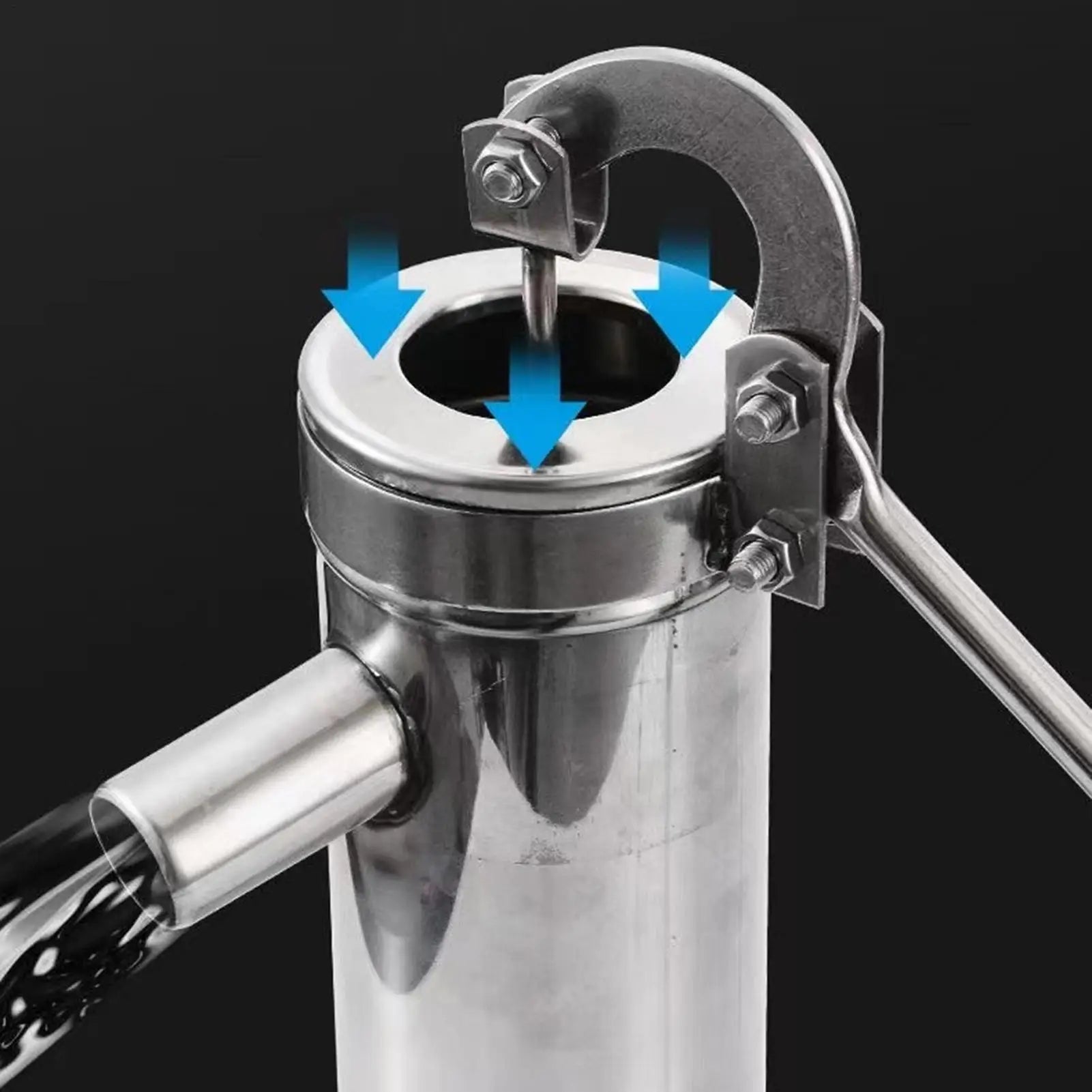 Manuelle Brunnenpumpe, Handbrunnenpumpe, Handdruck-Wasserpumpe, manuelle Schüttelwasserpumpe, Brunnenpumpe, Handkrugpumpe für antike Brunnen