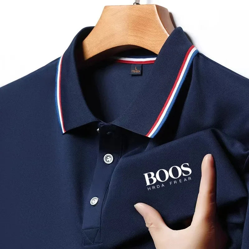 Sommer Mode Neue männer Kurzarm Designer Exquisite Dreidimensionale Stickerei POLO Atmungsaktive Revers Business T-shirt
