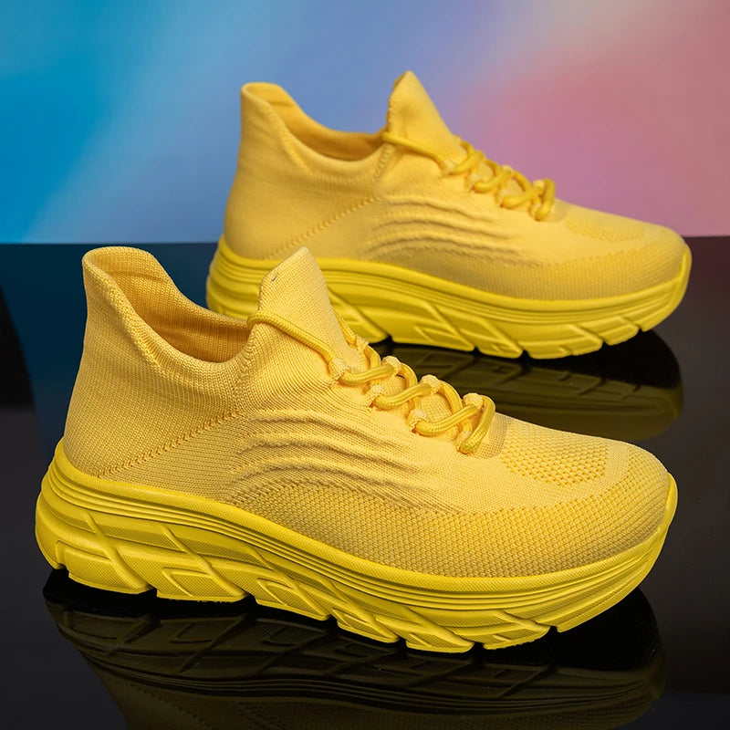 Graue Herren-Laufschuhe – atmungsaktive, mit Spitze gepolsterte, flache Stiefel aus Mesh, leichte Sport-Trainingsschuhe, lässige Design-Schuhe