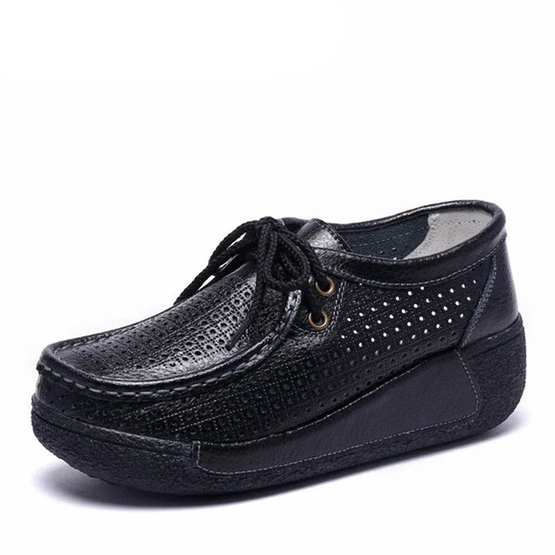 Winter Schuhe Aus Echtem Leder Frauen Flache Plattform Schuhe Casual Frauen Müßiggänger Plüsch Frauen Slip-on Sneakers für Frauen