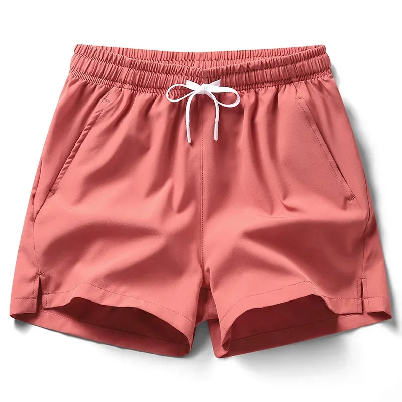 Neue Herren Fitness Leichte Jogginghose Sommer Casual Taschen Shorts Grund Einfarbig Kurze Hosen Jogging Strand Shorts Männer