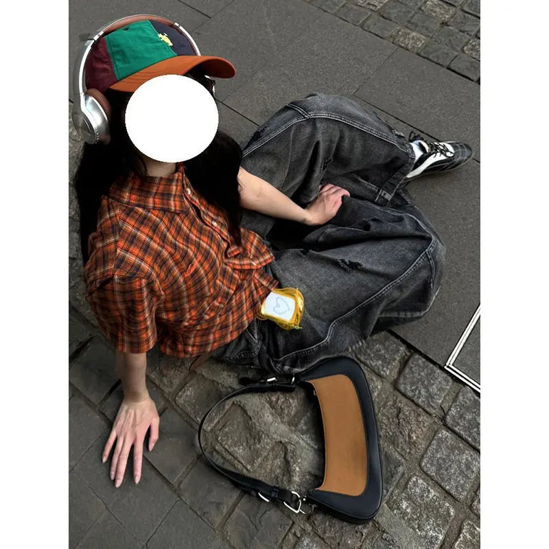 Schwarze Jeans für Damen, Vintage-Stil, hohe Taille, Cargo-Jeans, gerade, 2022, Sommer, lässig, locker, große Größe, weites Bein, Denim, Baggy-Hose, Y2K
