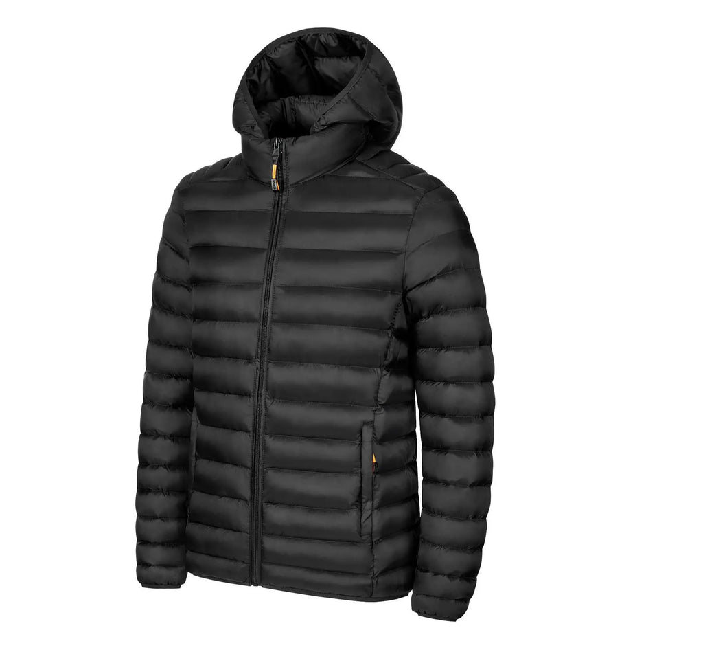 Baumwolljacke für Herren für Herbst und Winter – mehrere Farben, Stehkragen und Kapuzendesign