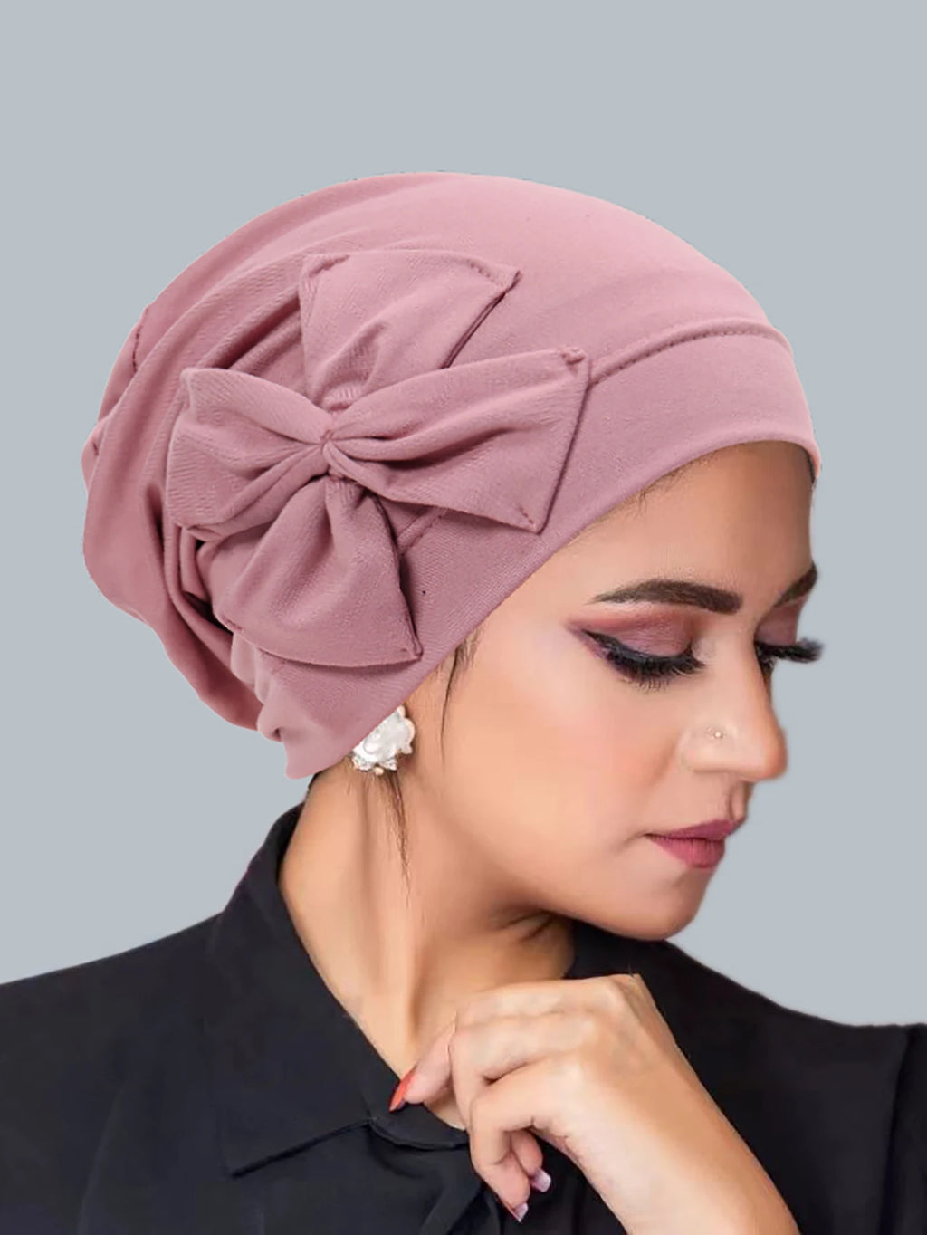 Neue Muslimische Frauen Innere Hijab Hut Bowknot Turban Indische Motorhaube Kopftuch Mützen Haarausfall Kopf Wrap Chemo Kappe Turbante Mujer