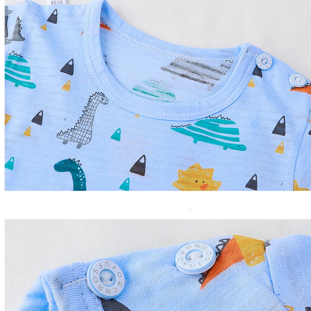 Sets für Kinder, Loungewear, langärmelige Pyjamas für Kinder, niedliches Design, leichtes und bequemes Nachtwäsche-Outfit aus Stoff