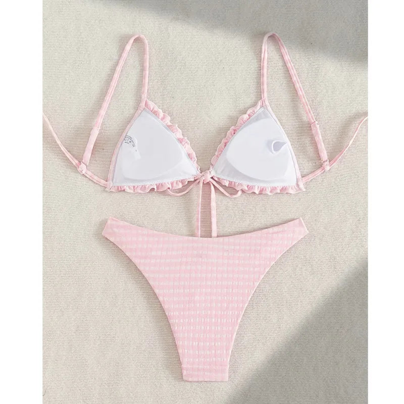 Sommer Sexy Bikinis 2026 frauen Bademode Weiblichen Badeanzug Für Schwimmen Tragen Badeanzüge Brasilianischen Bikini Set Bademode Pool Badende