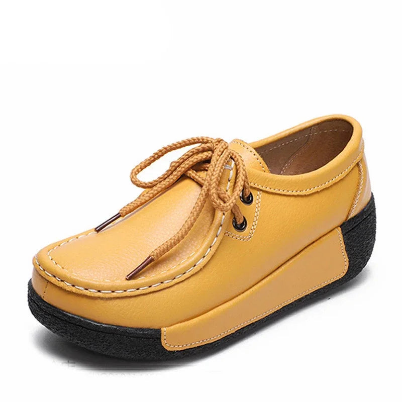 Winter Schuhe Aus Echtem Leder Frauen Flache Plattform Schuhe Casual Frauen Müßiggänger Plüsch Frauen Slip-on Sneakers für Frauen