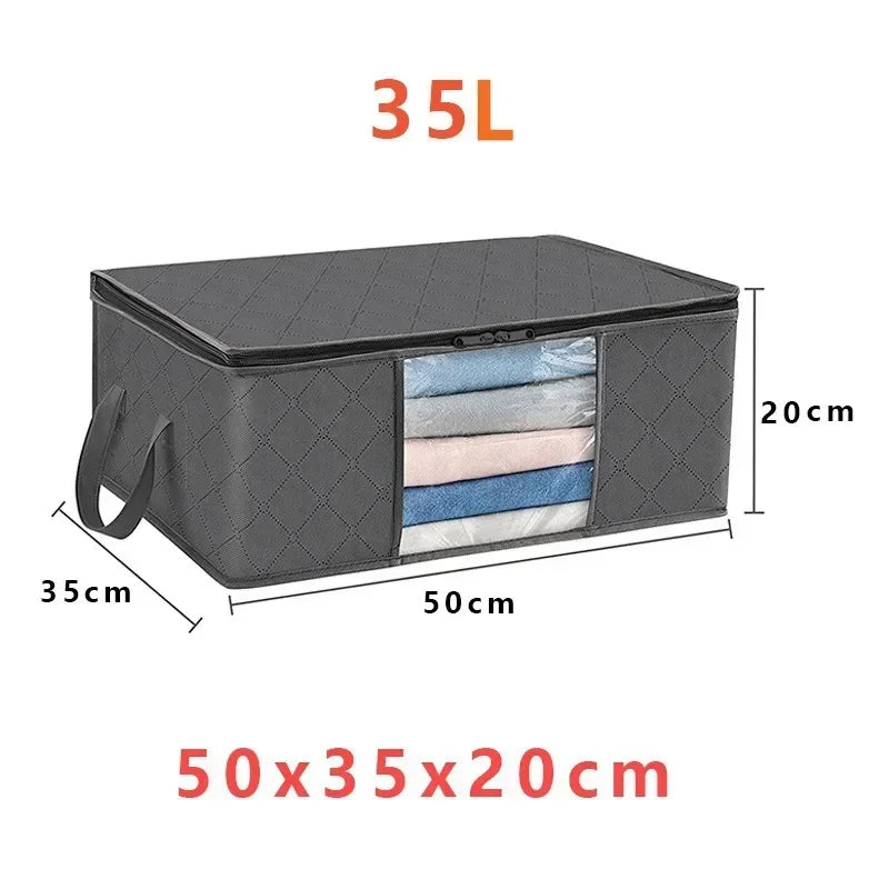 Aufbewahrungstasche, faltbar, großes Fassungsvermögen, für Kleidung, Decke, Aufbewahrungstaschen, Aufbewahrungsbehälter für die Organisation von Schlafzimmer, Schrank, Kleidung