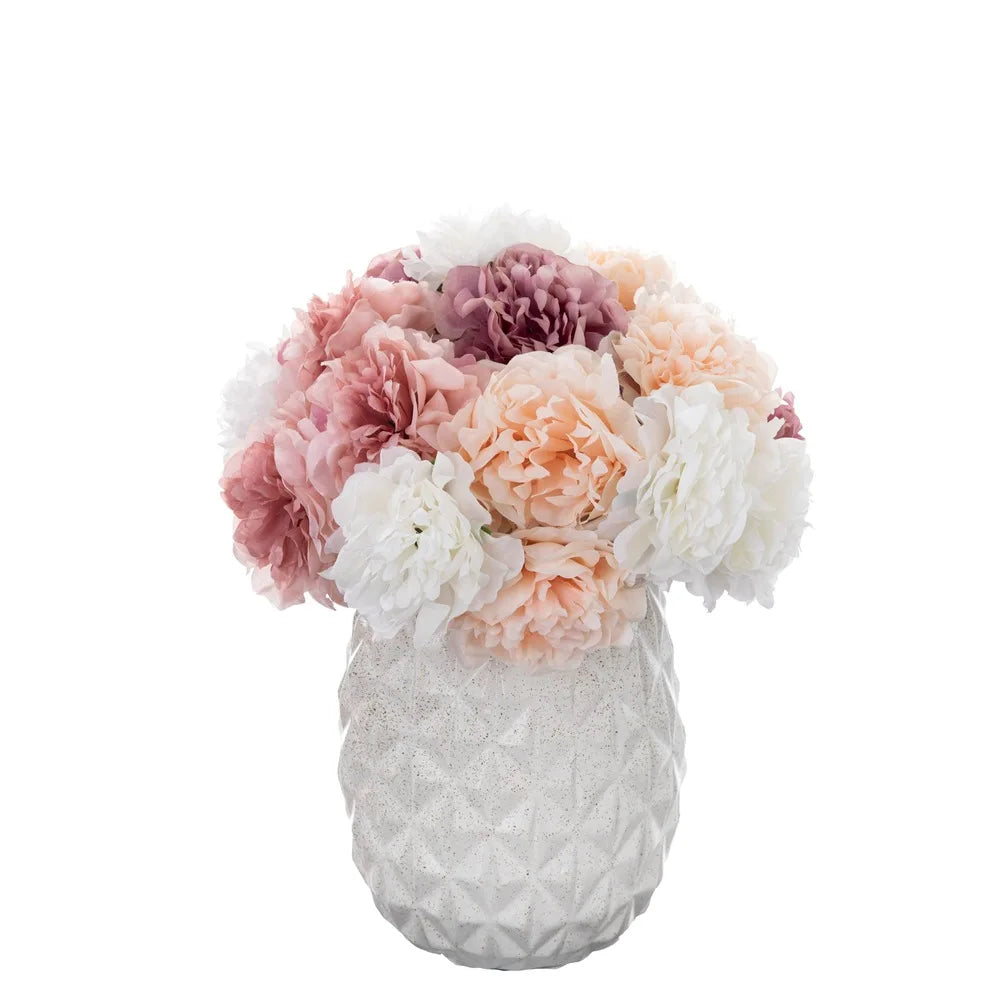 5-köpfe Pfingstrose, künstliche Seidenblumen, künstliche Pfingstrosen, Hochzeitsstrauß für die Braut, künstliche Blumen, Bündel für Wohnzimmer für Heimdekoration