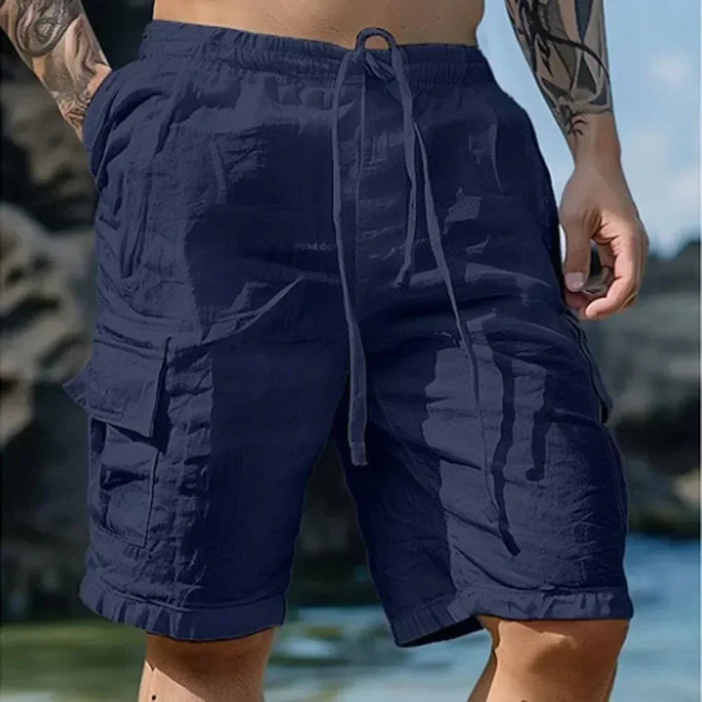 Männer Lose Cargo-Shorts Mit Taschen Mode Strand Streetwear Sport Casual Shorts Laufen Kurze Hosen