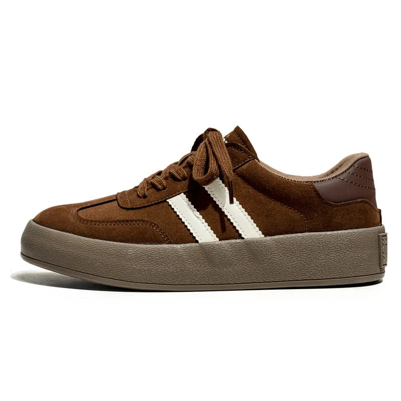 Klassische Marke Männer Braun Wildleder Turnschuhe 2024 Mode Low-top männer Trendy Skate Schuhe Komfort Lässig Vulkanisierte Turnschuhe männer